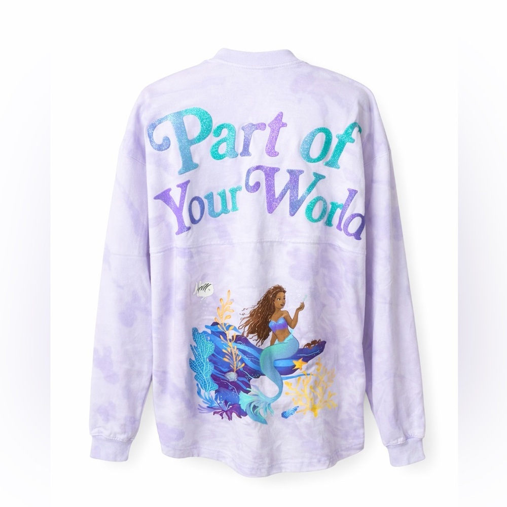 Disney Ariel Spirit Jersey Part of Your World‎ Mermaid Tie Dye Shirt-Small